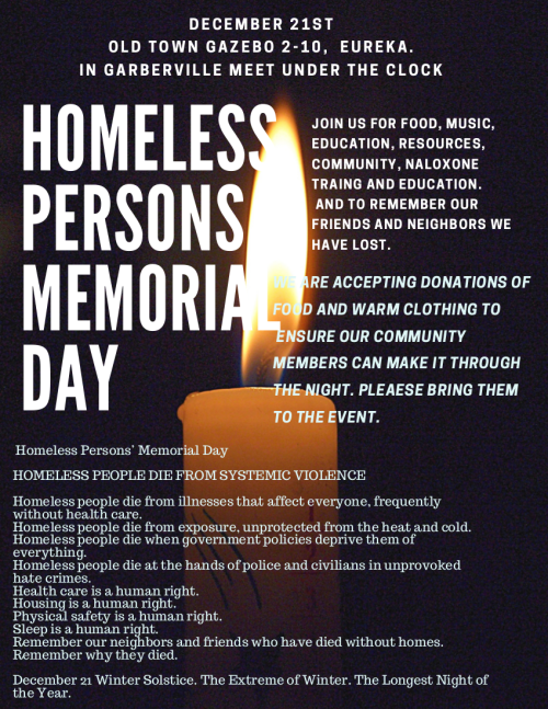 Homeless Persons Memorial Day